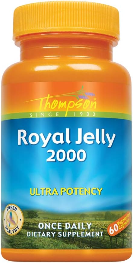 Geléia Real Ultra Potente, 2000 Mg | Produto à Base de Proteína de Abelha | Fonte Natural de Vitaminas Traço - Thompson