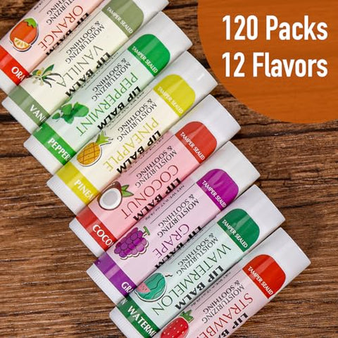 120 Pack Bálsamo Labial Natural, Cuidado Labial, Hidratante para Lábios Ressecados  AZEN - AZEN