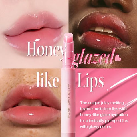 Melting Lip Honey 11-12 Plumping (11 rosa transparente) – Lábios hidratados e volumosos - Nature Republic