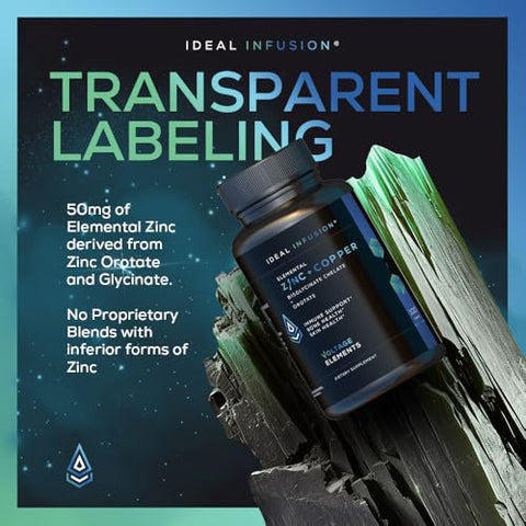 Ideal Infusion - Zinco Bisglicinato Quelato Elemental – 100g – Marca XYZ