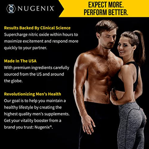 Amplificador de Desempenho Ultra Premium para Homens – Suplemento de Óxido Nítrico, 63 Cápsulas - Nugenix