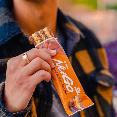 Barra de Proteína, Manteiga de Amendoim, 11g Proteína, Sem Glúten, 15 Unidades - NuGo