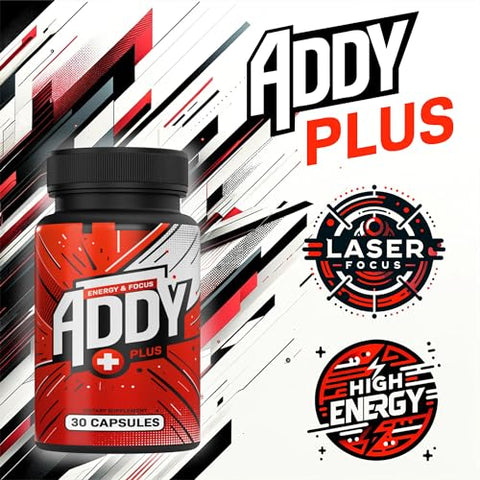 ADDY FOCUS - ADDY Plus – Suplemento para Melhorar o Cérebro – Foco, Energia e Suporte à Memória – Alternativa ao Adderall – Foco