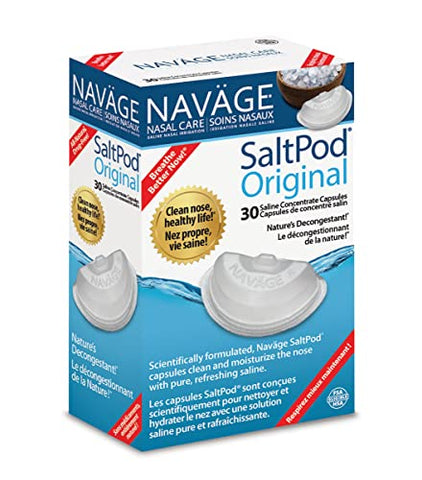 SaltPod Bundle 3 – 30 Pacotes (90 SaltPods) – Recargas Exclusivas para o Sistema de Irrigação Nasal Navage – Enxágue Sinusal e Pods de Soro Fisiológico - Navage