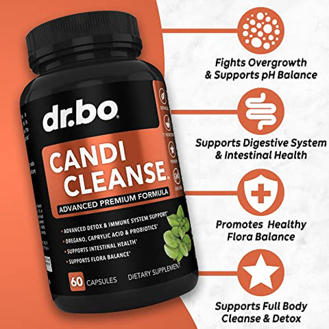 DR. BO - Suplemento Candi Cleanse Support Pills – Suplementos Anti Overgrowth para Mulheres   | Compre Agora!