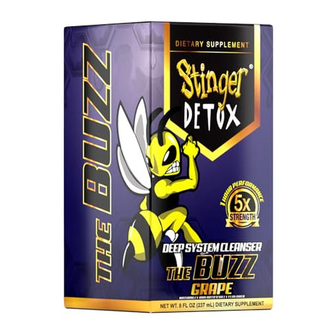 Buzz 5X Bebida Extra Forte Sabor Uva – 240 ml – 2 Unidades - Stinger Detox