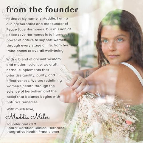 peace. love. hormones. - Peace. Love. Hormones. Suplemento Digestivo Herbal para Mulheres | Bitters Orgânicos do USDA para Digestão, Desintoxicação do Fígado com Raiz de Genciana, Raiz de Bardana, Extratos de Folha de Dente-de-leão -…