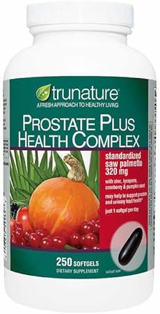 Generic - Tru-Nature Complexo de Saúde da Próstata com Saw Palmetto, Zinco, Licopeno e Semente de Abóbora, 250 Softgels