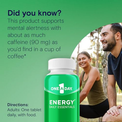 ONE A DAY - Multivitamínico One A Day Energy – Suporte Energético Diário para Energia Física – 60 comprimidos
