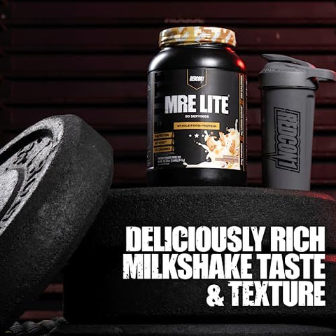 MRE Lite – Pó Proteico de Alimentos Integrais, Banana Nut Bread – Baixo Carboidrato – 500g - REDCON1