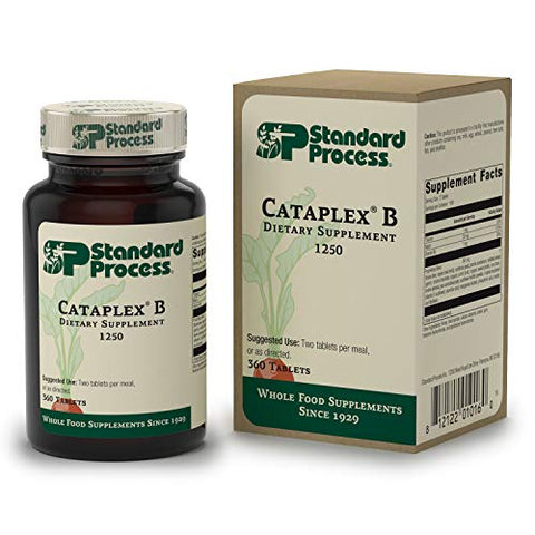Standard Process Inc. - Standard Process Cataplex B – Fórmula de Alimentos Integrais com Niacina, Vitamina B6, Tiamina e Inositol para Saúde do Coração, Metabolismo e Manutenção do Colesterol – 360 Comprimidos