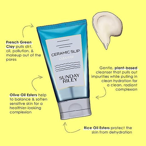 Sunday Riley – Limpeza Facial Cerâmica Slip, 150ml (1 unidade)