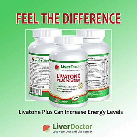 Livatone - Plus Powder – Pó para Limpeza e Desintoxicação do Fígado com Cardo de Leite e Antioxidantes (200g)