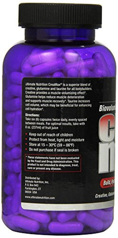 Biovolumizing Crea/Max – Cápsulas 2000mg (288 Caps) | Aumento de Massa Muscular - Ultimate Nutrition