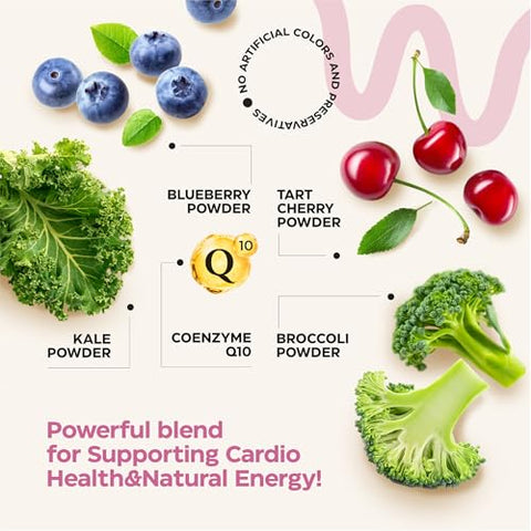 Wellneum - Beets for High Blood Pressure 5000 Mg – Gomas de Beterraba com Pó de Suco de Romã – Mastigáveis de Beterraba para Saúde Cardiovascular e Energia – Gomas de Suplemento de Óxido Nítrico para Homens e