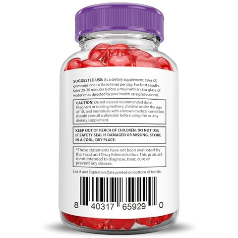 Justified Laboratories - Pure Slim Keto ACV Gummies 1000MG Fórmula Avançada PureSlim Keto Gummies Vinagre de Maçã com Romã e Beterraba em Pó B12 Vegano Não GMO 60 Gomas