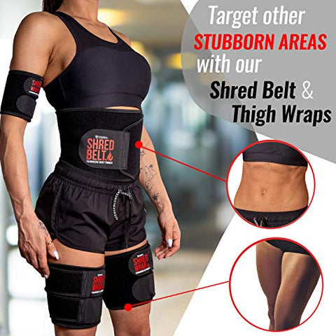 Shred Wraps para Braços – Termogênicos para Emagrecimento – Faixas Premium que Queimam Gordura com Tecnologia Redutora – Modelador e Tonificador de Braços - Iron Bull Strength