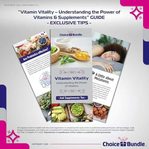ChoiceBundle - Spring Valley Cápsulas de Suplemento Digestivo de Raiz de Gengibre 550 mg 100 Ct 4 pk Pacote Escolha (400 Total) Guia “Vitalidade Vitamínica” e Recipiente de Comprimidos (6 Itens)