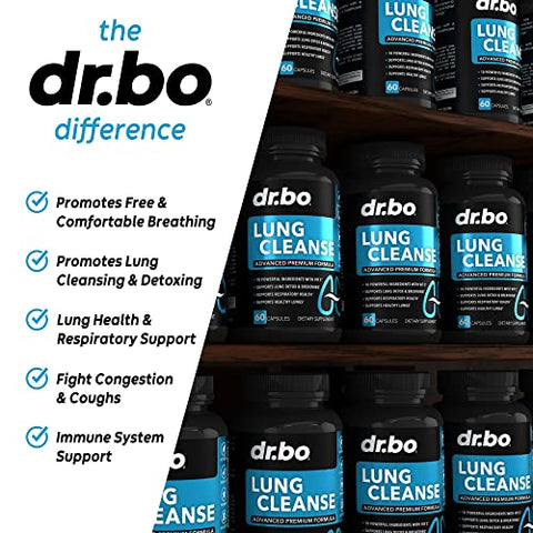 DR. BO - Suplemento de Suporte para Limpeza Pulmonar – Suplementos Respiratórios para Parar  em Primeiro Lugar