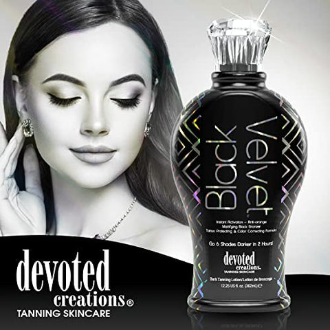 Black Velvet Bronzeador Preto Anti-Laranja Matificante 12.25 oz (360 ml) - Devoted Creations