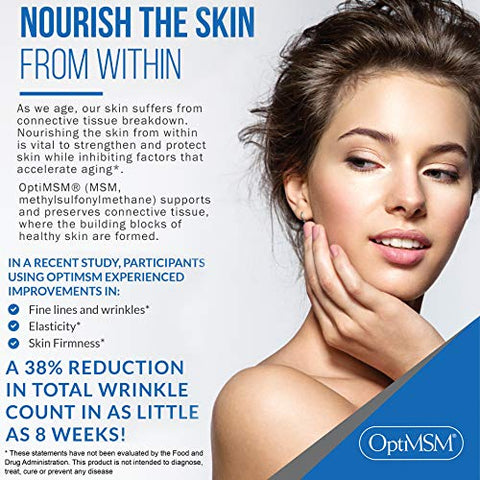 MSMPure Cápsulas Vegetarianas, 120 Unidades, Feitas com Cristais de Enxofre Orgânico, Suplemento de MSM Destilado 99,99% Puro, 1.000 mg por Cápsula, Fabricado nos EUA - KALA HEALTH