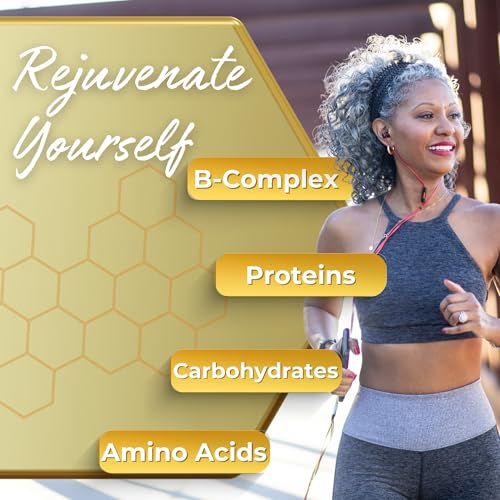 HONEYBEEZONE - Royal Jelly 500 mg – Cápsulas Veganas de Geléia Real de Abelha, Superfood Natural Anti-Envelhecimento e Estimulante Cerebral – 60 Cápsulas de Geléia Real de Abelha