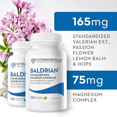 Vitaminerals - Baldrian® Original Relaxante Natural Padronizado Valeriana (250g)