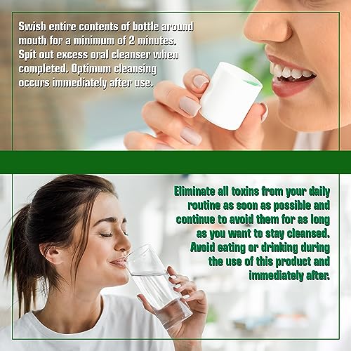 Strip Detox Oral Cleanser Extra Forte – Limpeza Instantânea Potente do Sistema Profundo – Fórmula Forte (30 ml) (Pacote com 2) - Wellgenix