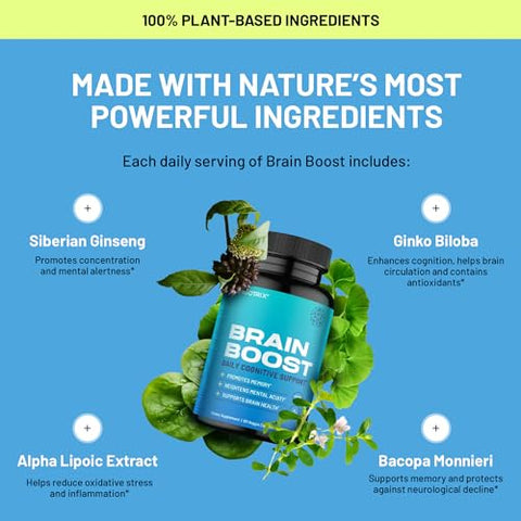 Nootrix - Suplemento Nootrópico Brain Boost | Suporte à Memória, Foco Mental e Saúde Cognitiva | Marca em Destaque