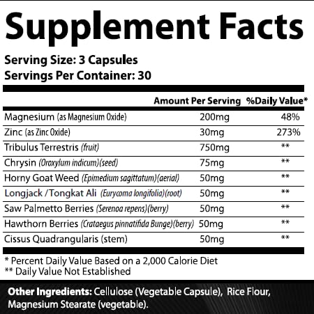 BioImmune - TESTAGRA: Aumente a Testosterona com este Suplemento 10X Concentrado – Ganhe Energia, Força e Massa Muscular Magra. Com Saw Palmetto, Tribulus, Tongkat Ali, Horny Goat Weed e Zinco