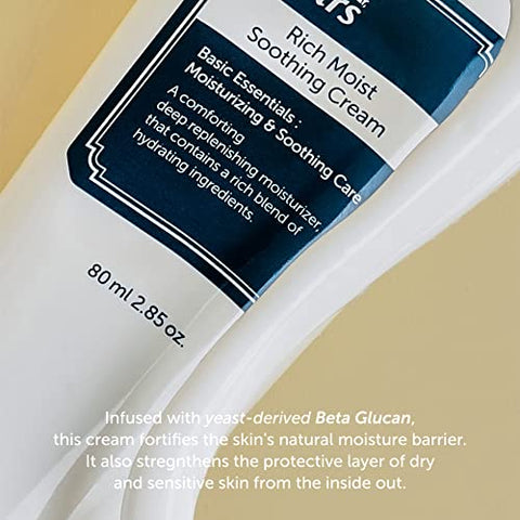 Creme Hidratante Soothing 80ml, Pele Sensível, Hipoalergênico, Centella Asiatica, Ceramida, Hidratante, Hidratação Completa, Textura Não Pegajosa, K-beauty - DearKlairs