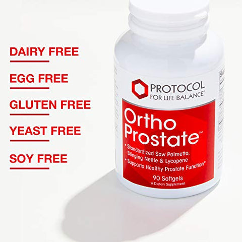 PROTOCOL FOR LIFE BALANCE - Protocolo Ortho Próstata – Suplemento para a Saúde da Próstata Masculina – com Extrato de Saw Palmetto e Extrato de Urtiga