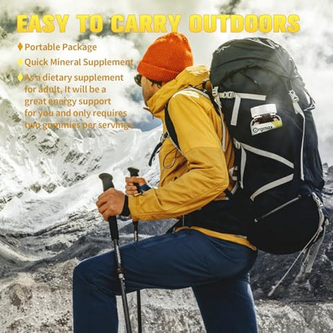 ORGMAX - Shilajit Gummies Orgânicos Puros do Himalaia, 5000MG – Suplemento de Shilajit para Homens