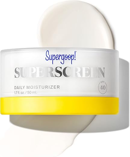 Superscreen – Hidratante Diário com Filtro Solar FPS 40 PA – 50 ml – Proteção contra Raios UV e Poluição - Supergoop!