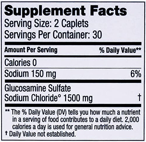 WynnPharm - Dona Glucosamina Sulfato Cristalina, 750 Mg, 60 Unidades (Pacote com 2 Total 120) – Marca Dona