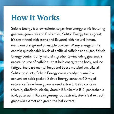 Nature's Sunshine - Nature’s Sunshine Solstic Energy – 30 Unidades de 0,14g cada – Energia Natural