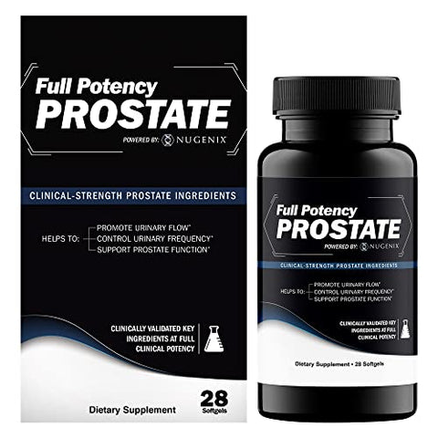 Suplemento de Próstata para Homens com Ingredientes de Alta Potência, Saw Palmetto, Aumenta o Fluxo Urinário, Controla a Frequência e Apoia a Função da Próstata - Nugenix