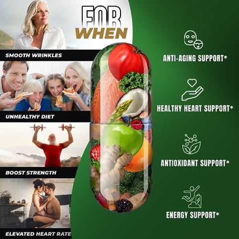 Helix Heal - Suplemento de Colesterol – Cápsulas de Suporte aos Triglicerídeos c/ Alho Orgânico Inodoro, Pimenta Caiena, Fitosteróis p/ Níveis Normais de Colesterol HDL e LDL c/