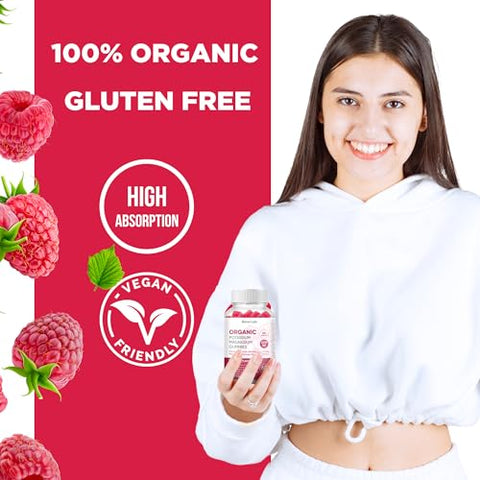 BionerLab - Gomas de Potássio Magnésio com Vitamina D3 B6 C – Alta Absorção Potássio 99mg Magnésio Glicinato 250mg Suplementos Mastigáveis para Mulheres Homens Adultos Crianças