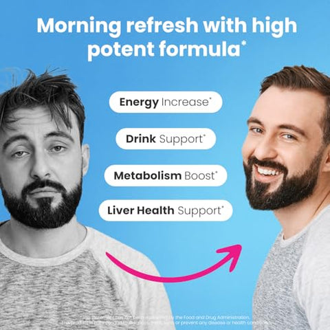 Healthbiotics - NoMoreDrinks – Suplemento Anti Desejo de Álcool | Detox para o Fígado | 60 cápsulas