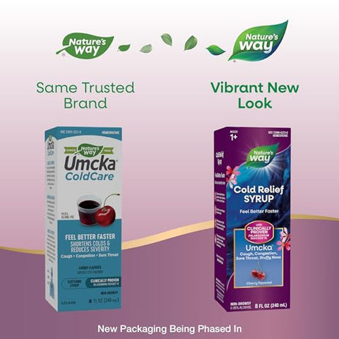 Nature's Way - Nature’s Way Xarope Alívio do Resfriado, Umcka, Reduz a Duração – 100ml