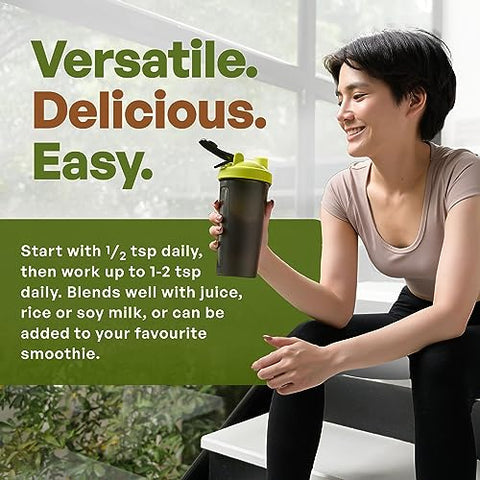 Pó de Chlorella, Pó de Verdes Puros com Vitaminas, Minerais e Antioxidantes, Pó de Super Alimento Natural de Verdes, Pó Verde de Células de Chlorella Quebradas, Não-OGM, 100g - Go Nutra