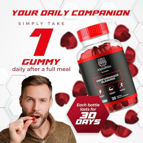 LIVORKA - Alpha Bites Gummies 9000 MG – 5 Pacotes, Fórmula Avançada, Resenha, 150 Gomas