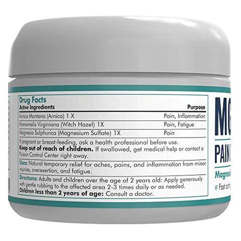MARS WELLNESS - Creme Mars Wellness MG – Magnésio e Arnica Extra Forte – 120g – Alívio para Pernas e Articulações Doloridas, Cãibras nas Pernas, Esportes e Dor de Artrite – 1 Unidade