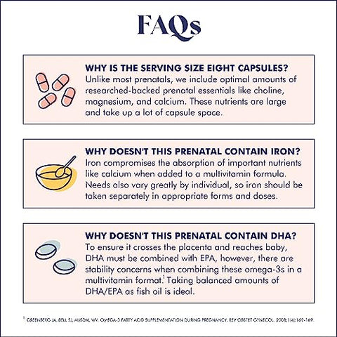 FullWell - Vitaminas Pré-Natais | colina, folato, vitamina D para crescimento fetal, desenvolvimento cerebral | 26 Nutrientes Essenciais | Formuladas por Nutricionistas, Recomendadas por Obstetras, Não-OGM, Testadas por Terceiros, 30