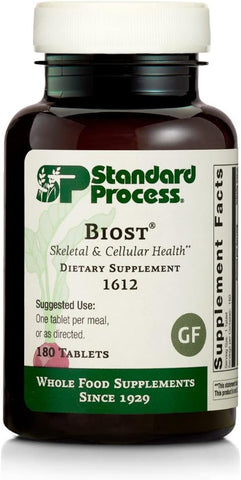 Standard Process Inc. - Standard Process Biost – Suplemento para Saúde dos Dentes e Ossos com Citrato de Magnésio de Alimentos Integrais, Lactato de Cálcio, Manganês e Mais – 180 Comprimidos