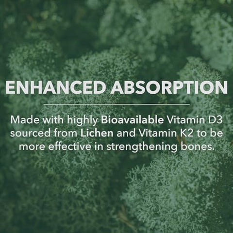 Vitamina D3 K2 5.000 UI Orgânica Vegana – Suporte Imunológico e Saúde Óssea – 60 Cápsulas - PlantFusion