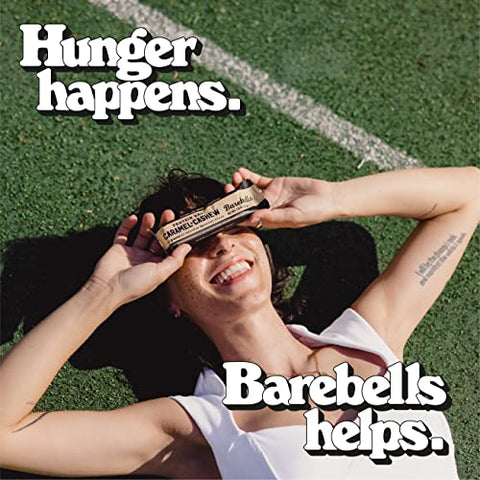 BAREBELLS - Barebells Caramelo Castanha de Caju e Cookies – Delicioso lanche com sabor irresistível – 100g