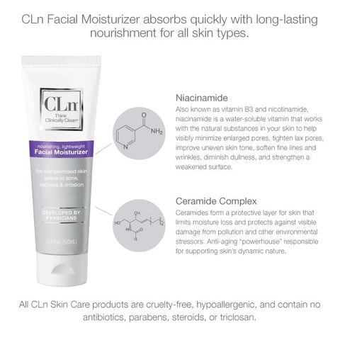 Hidratante Facial – Alivia e Hidrata a Pele  CLn - CLn